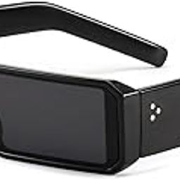 Rectangle Sunglasses for Women Men Fashion Slim Futuristic Sunglasses Small Y2K Stylish Shades B0121-image-6