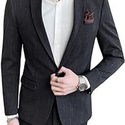 Imported 3 Piece Suit Blazer for Men Formal Slim Fit with One Button Closure Coat Vest & Pant Set for Business and Wedding Party-image-42
