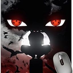 Darkbuck Anime Mouse Pad for Laptop Desktop PC Gaming Mousepads Rubber Base with Anti Skid Smooth Surface (22 cm x 18 cm) Naruto Itachi Uchia Eyes Mousepad-image-95