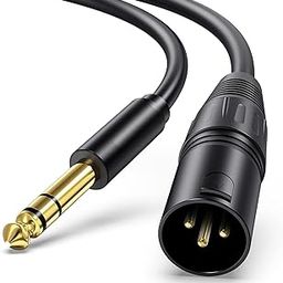 fdealz [ 0.5 Meter ] 6.35 Male to XLR 3 Pin Male Cable, XLR Male to 1/4 TRS Stereo Adapter, 6.35mm Dual Channel to 3 Pin XLR Male, XLR to 1/4 Stereo Cable (50 CM)-picture-24