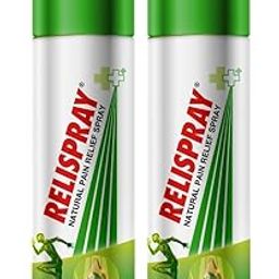 RELISPRAY Instant Pain Relief | Ayurvedic Spray | Unique Pain relieving Technology for - Elbow pain, Backache, Knee pain, Muscle pain, Tired feet, Ankle sprain | Keeps pain away longer | 75g pack of 2-21