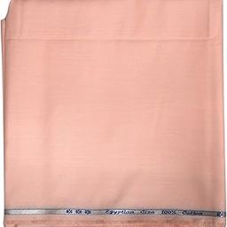 J HAMPSTEAD 100% EGYPTIAN GIZA COTTON PEACH PLAIN UNSTITCHED SHIRT FABRIC - 1.60 MTS - VV6963-image-63