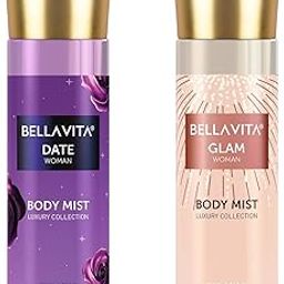 Bella Vita Luxury Date & Glam Body Spray Mist Liquid Perfume Combo with Long Lasting Refreshing Floral & Fruity Fragrance Scent of Pink Pepper for Women, 150 ML Each-image-17