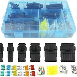 ATORSE 1-6 Way Waterproof Connector Terminal Fits for Motorcyle Quad Bike Trike Blue Box-image-40