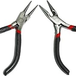 Beadsnfashion Jewellery Making Pliers Tools Round Nose and Flat Nose Combo Tool Set For Crafts DIY Making Supplies Wire Cutters And Wrapping Beading Purpose-image-19