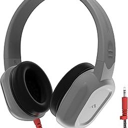 Brenthaven Headphones Wired | 3.5mm Jack On-Ear Rugged 2 Adjustable Headphones with Long Tangle Free Cord - Lightweight Durable and Drop Tested School Supplies for Kids Travel and K-12 Students - Gray-image-9