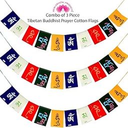 Reiki Crystal Products Tibetian Buddhist Prayer Flags Combo Pack Of 3 (Multicolour_75 Cm)-picture-25