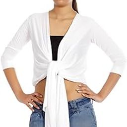 Women's Viscose Ultrachik Waterfall Shrug, Summer Shrug for Ladies-33