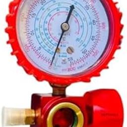 Excel Enterprises Single Gauge Manifold – 0 to 800 PSI Digital Pressure Gauge Compatible with R410a, R22, R12, R134a – Air Conditioner Refrigerant Filling Device-16