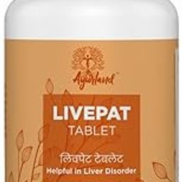 Ayurland Livepat Tablet Helpful for Liver | Manage Liver Disorders | Detoxify the Liver, Improve Digestion, And Enhance Bile Production - 60 Tablets-45