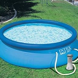 VWretails Inflatable Easy Set Swimming Pool (28122_10ft) with 330 Gph Clear Cartridge Filter Pump-5