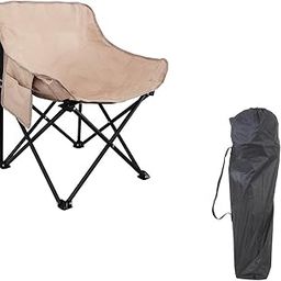 Corvids Foldable Camping Chair with Oxford Fabric | Comfortable & Lightweight Chair for Hiking, Picnic, Garden & Outdoor Use (Khaki, Large)-picture-18