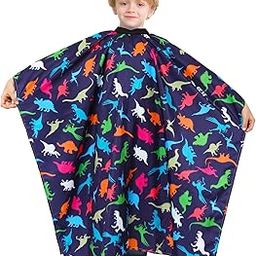 PASHOP Kids Haircut Cape, Dinosaur Waterproof Hair Cutting Cape Boys Barber Haircut Apron for Kids (Dinosaur A)-image-30