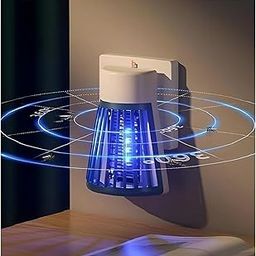 International Eco Friendly Electronic LED Mosquito Killer Machine Indoor/Outdoor MosquitoTrap Lamp, Theory Screen Protector Mosquito Killer lamp USB Power Electronic (Mosqito Killer Lamp, Blue)-image-87