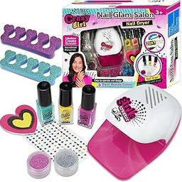 Toys for 5 6 7 8 9 10 Year Old Girls, Kids Nail Polish Sets for Girls, Kids Makeup Sets for Girls, Present for 5-9 Year Old Girl, Nail Art Craft Kits for Kids, Best Gift-52