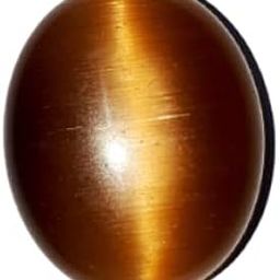 Chrysoberyl Cats Eye Gemstone Precious & Pure Brown Color Cats Eye Stone Original Certified by Lab AA++ Lahsuniya Ratna Oval Shape Ketu Ratan For Men & Women कैट्स ऑय जेमस्टोन-picture-53