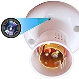 LOOK CAM WiFi 1080P Bulb Holder Hidden Camera HD Wireless Video Recorder Spy Camera Security Camera (64 GB,-11