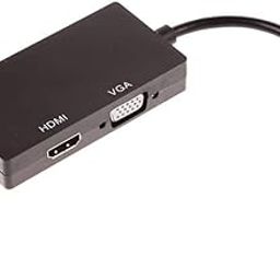 Madhabi 3-in-1 Mini DisplayPort (Thunderbolt) to HDMI + VGA + DVI Adapter, Multiport Video Converter for MacBook Pro, Laptop, PC, Monitor, Projector – Black (Multicolor)-image-55
