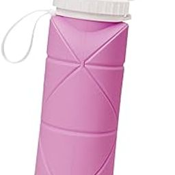 LOOM TREE® Collapsible Water Bottle School Lightweight Portable Biking Water Bottle Cup Violet-image-45