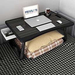 PRIVILiON Global Office Table for Home/Writing Desk for Office/Folding Table for School/Folding Study Table/Work from Home Multipurpose Table-> (Black cotted C Pipe)-image-3
