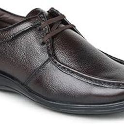 Leather Oxford Shoes for Men ZA-3690 | Lightweight and Durable Lace-up Shoes with Softest Insole and Strong Grip for Formal/Casual Wear-image-38