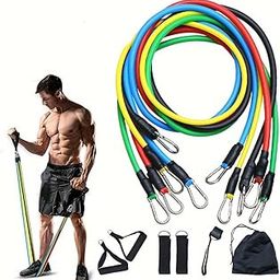 Fitness Scout Resistance Band for Workout Fitness Training Loop Bands for Men and Women for Home and Gym Exercise, Pull Up Band & Toning Band Set of 11-picture-18