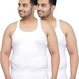 Plus Size Baniyan for Men, Vest for Men - Cotton Men Sleeveless Round Neck Vest - Size : 4XL to 7XL-image-41