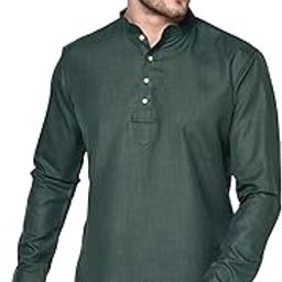 tabard Full Sleeve Regular Plain Kurta for Mens-picture-1