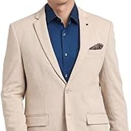 Men Knitted Solid Relaxed Fit Grey Blazer||Men's Blazer-picture-10