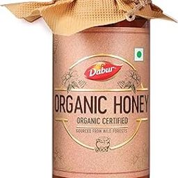 Dabur Raw Organic Honey - 500g | 100% Pure and Natural | NPOP Organic Certified | Raw, Unprocessed & Unpasteurized Honey | Good for Heart Health | Sourced from the Nectar of Wild Flowers-6