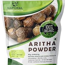 Natural Health Products 100% Reetha Powder For Hair, Scalp Treatment, All Hair Type, Hair Growth And Conditioning For Hair Pack | Excellent Hair Conditioner & Cleanser (200G),1 Count-image-76