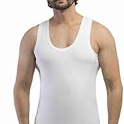 Leader VIP Men's Cotton Vest - Premium Round Neck White-picture-20