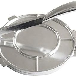 ExhilaraZ Hot New Household Foldable 8Inch Uncoated Aluminum Heavy Duty Dough Press Tortilla Maker Bakeware-image-26