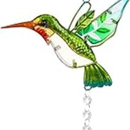 Hummingbird Crystal Suncatcher Window Hanging Pendant Blue Hummingbird-image-50