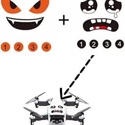 GetZget® Stickers Bird Attack Prevention for DJI Mavic Mini/Mini 2/ Mavic 2 pro/Mavic 3 Mini 3 Pro, Mobile Phone, Laptop 3M Decal Skin Stickers(1 Pair) (Design 4)-19