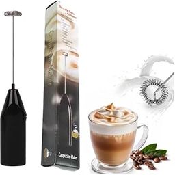 Electric Milk Frother Handheld Whisk Beater Foam Maker for Mocktails Coffee Latte Matcha Foamer Cappuccino Lemonade - Square (Batteries are Not Included)-picture-12