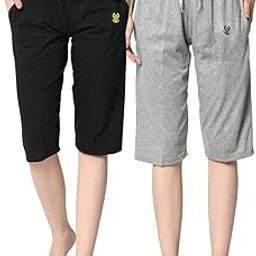 Regular Fit Women Capris(Pack of 2-MACK633579)-image-71