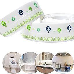 Homaxa Silicone Waterproof Tape Caulk Strip,Tree Self Adhesive Sealing PVC Caulk Strip Tape for Kitchen Toilet Bathroom Bathtub Sink Basin Edge Floor, Wall Sealing Wall Edge Protect,3.2m x 3.8cm -1Pic-image-52