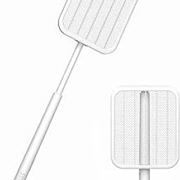 CostarMatter Foldable Electric Mosquito Bat - UV Purple Light, Rechargeable Handheld Extendable Electric Fly Swatter Up to 78CM, 1200mAh Auto Mode Mosquito Killer Lamp, Made in India (White)-image-9