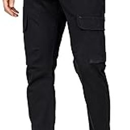 Cargo Pants for Men, Stretchable, 5 Pocket, Cotton Material. Elastic Waist with Drawstring. Plus Size Cargos.-picture-0