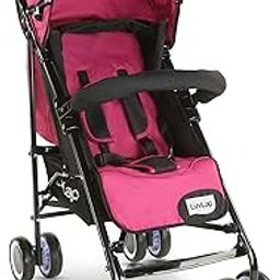 LuvLap City Baby Stroller/Buggy, Lightweight, Compact & Travel Friendly Baby pram, for 6-36 Months Baby, 5 Point Safety Harness, Adjustable seat Recline, extendable Canopy, 15Kg Capacity (Pink)-11