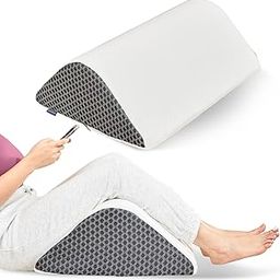 Orista Knee Wedge Pillow I Triangle Shape Orthopedic Cushion for Leg Elevation, Pain Relief, Post-Surgery Recovery I Memory Foam with Washable Cover & 2-Year Warranty-12
