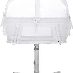 Dream on Me Breeze Swivel Bassinet in White-image-14