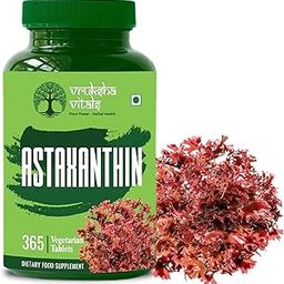 Astaxanthin - 4 mg per tablet - 365 Tablets/Capsules Algal Source - Plant based Supplement for Eye Support-10