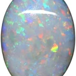 6 Carat Australian Opal Stone Genuine Opal For Ring Pendant & Jewellery Making Purpose दूधिया पत्थर 6.6 Ratti Aaa++ Australian White Fire Opl Stone सफ़ेद ओपल Sol By Cuonna Gems Gallery-image-6