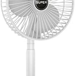 KACHEEG® Powerful Rechargeable High-Speed Table Desk Fan – Brushless Motor, Speed Adjustable, Strong Airflow, Portable, Internal Battery – Ideal for Home, Office, and Travel Cooling Needs-image-19