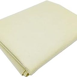 VARDHMAN Pransunita Solid Felt Cloth Stiff(Hard)Size 44" X 36",Full Metre,Used In Art&Craft,Cutouts,Decorations,School Projects,Diy Etc(Cream)-picture-0