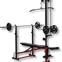 Hashtag fitness 16in1 bench press for home gym adjustable gym bench for home gym equipment for men Latpull down machine attachment- tricep rasa ,biceps handle for chest press-picture-27