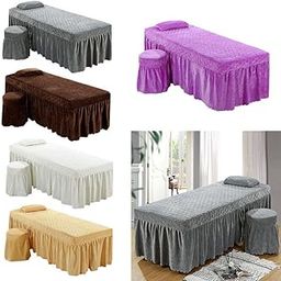 Club Bollywood®Spa Mage Table Sheet Set Bed Skirt 185X70Cm Facial Bed Cover W/Hole|Home & Garden | Sheets & Pillowcases|1 Piece Mage Table Skirt-image-29