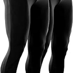 3 or 2 Pack Men's Thermal Compression Pants Tights Fleece Lined Base Layers Underwear Sports Athletic Workout Winter-image-58